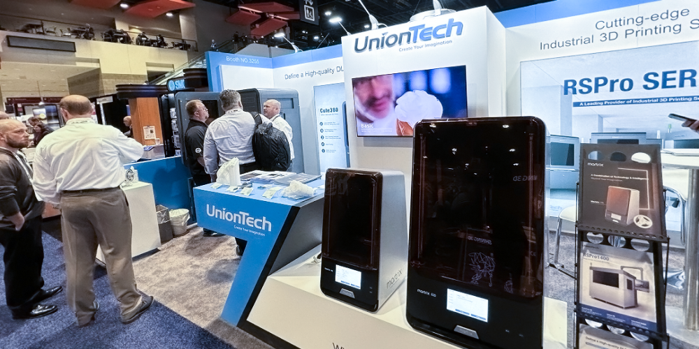 UnionTech Latest 3D Printers Showcase with Martrix Series at at Rapid+TCT 2023